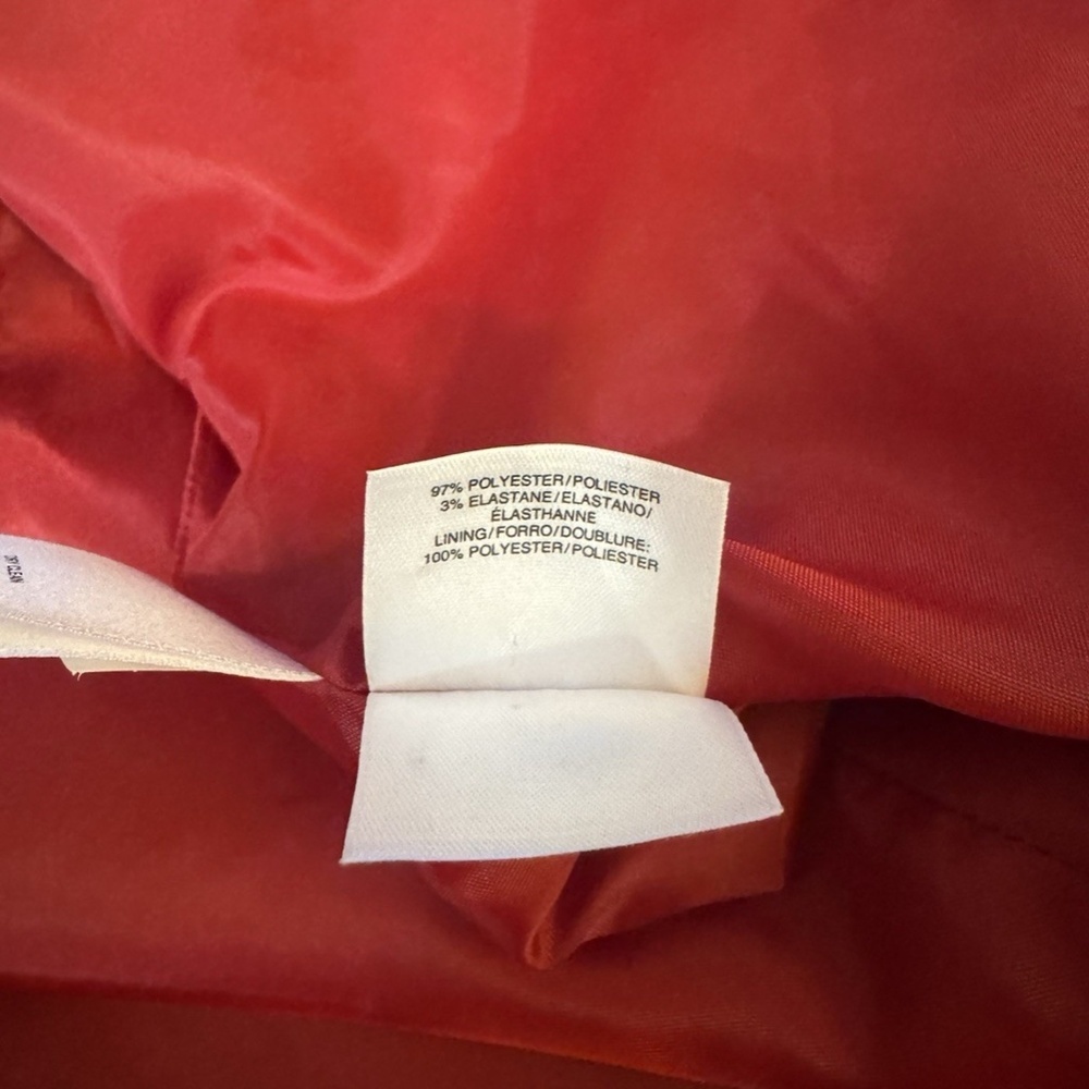 Anne Klein Medium Solid Red Open-Front w/Flared Sleeves Jacket - EUC - Picture 4 of 4